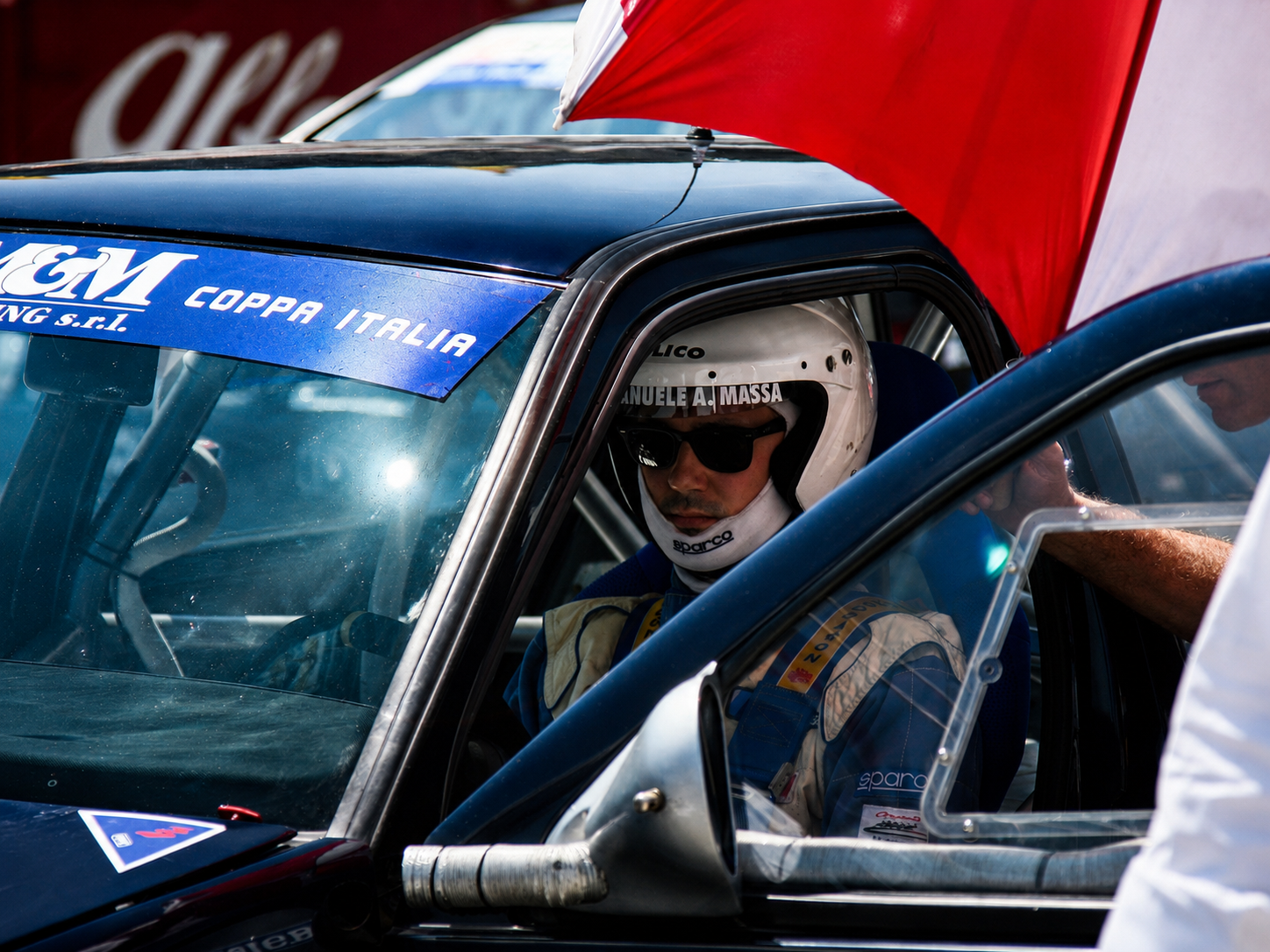 Historic racing image of Emanuele Ademaro Massa.